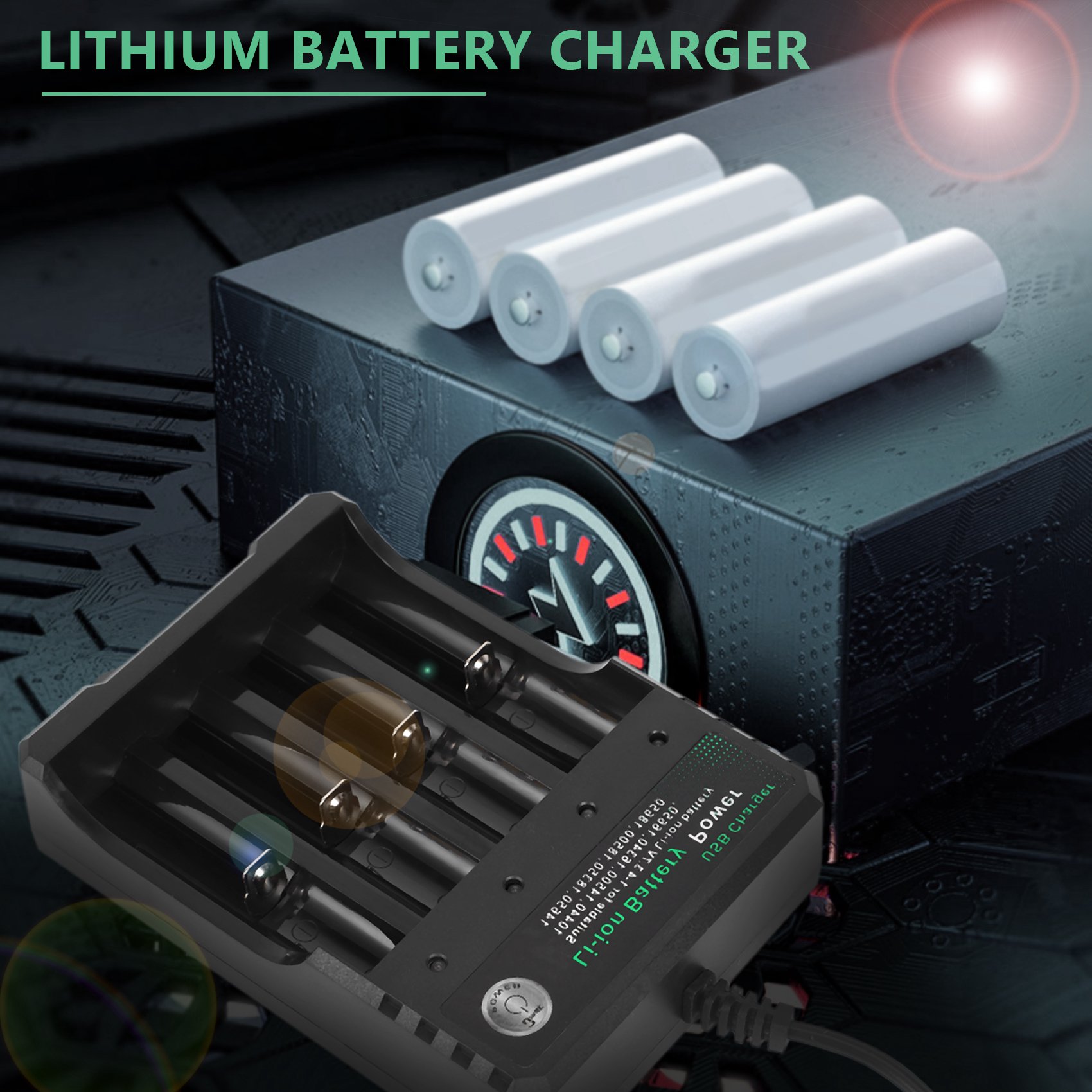 Usb Charger - Compatible 18650 Lithium Battery Charger 4