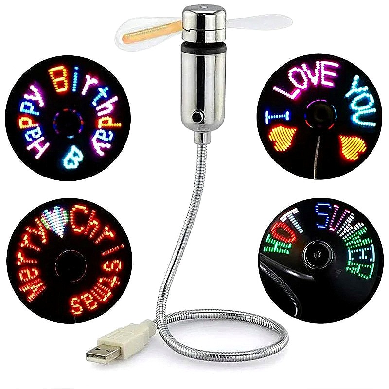 Portable USB LED Message Fan,  - Electronics And Gadgets Ce ulasan dan harga