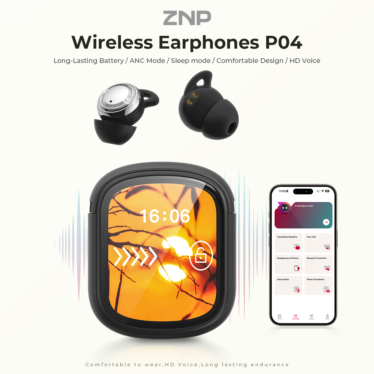 ZNP P04 Sleeping Aid Earbuds A - Headphones Wireless ulasan dan harga