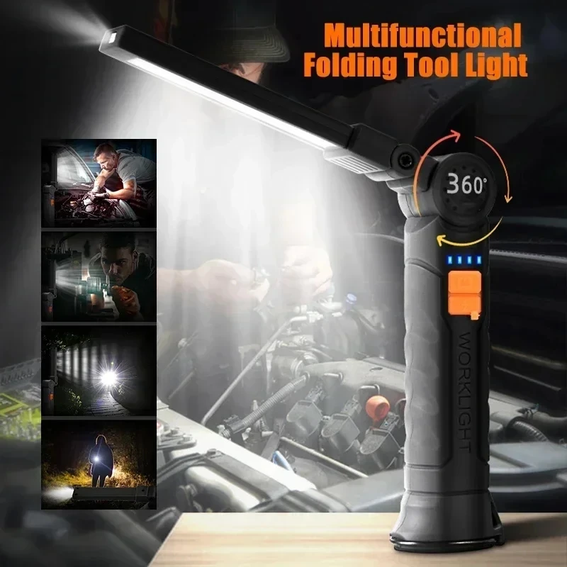 Portable COB LED Flashlight US - Power Bank ulasan dan harga