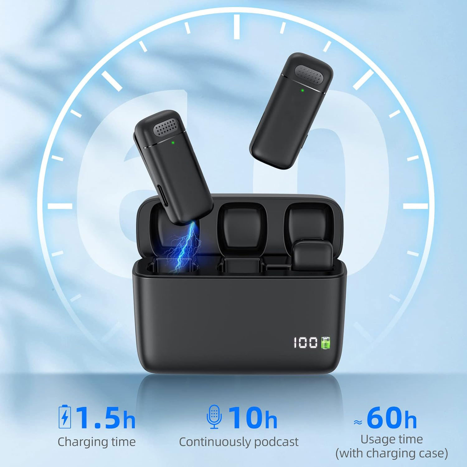 2 Pack Wireless Lapel Micropho - Wireless Charger ulasan dan harga
