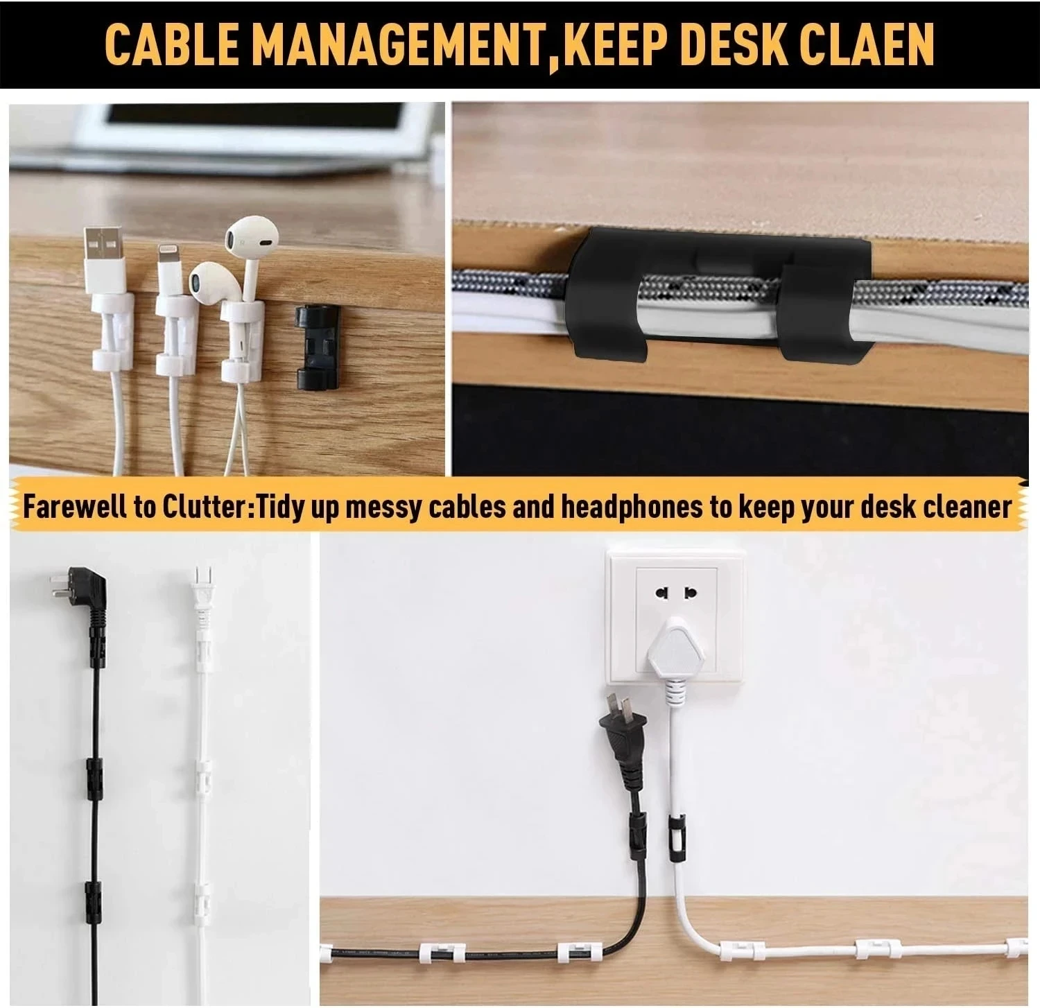 small Cable Organizer Clips Wi - Cable Organizer ulasan dan harga