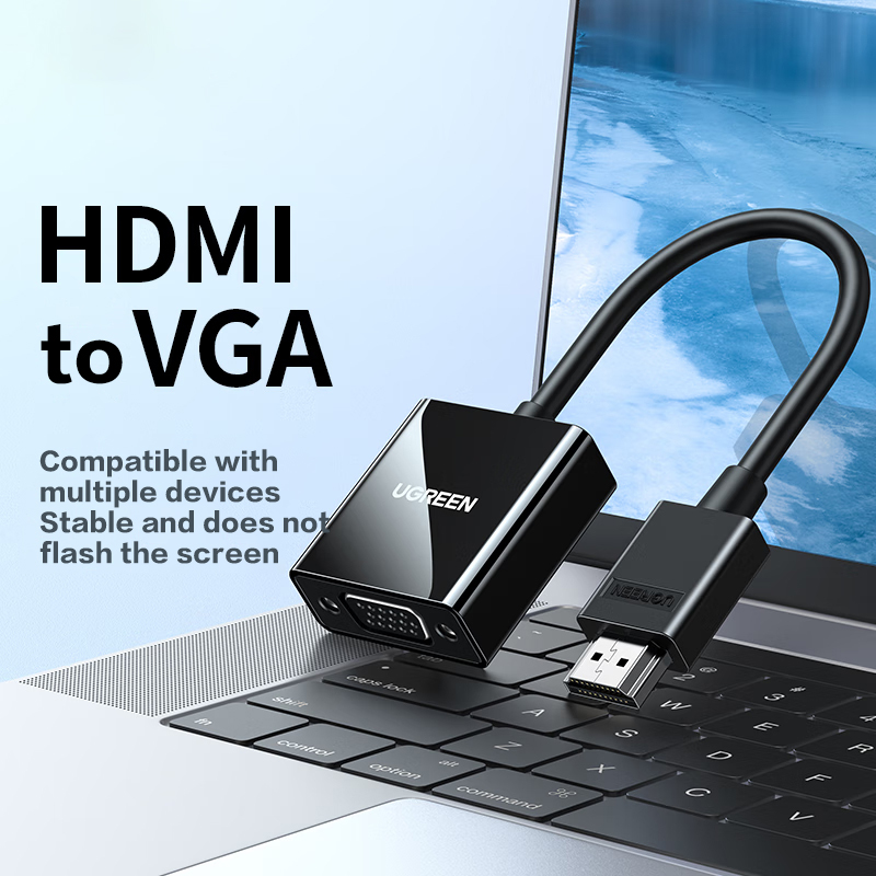 Ugreen CM270 HD-MI to VGA Adap - Hdmi Adapter ulasan dan harga